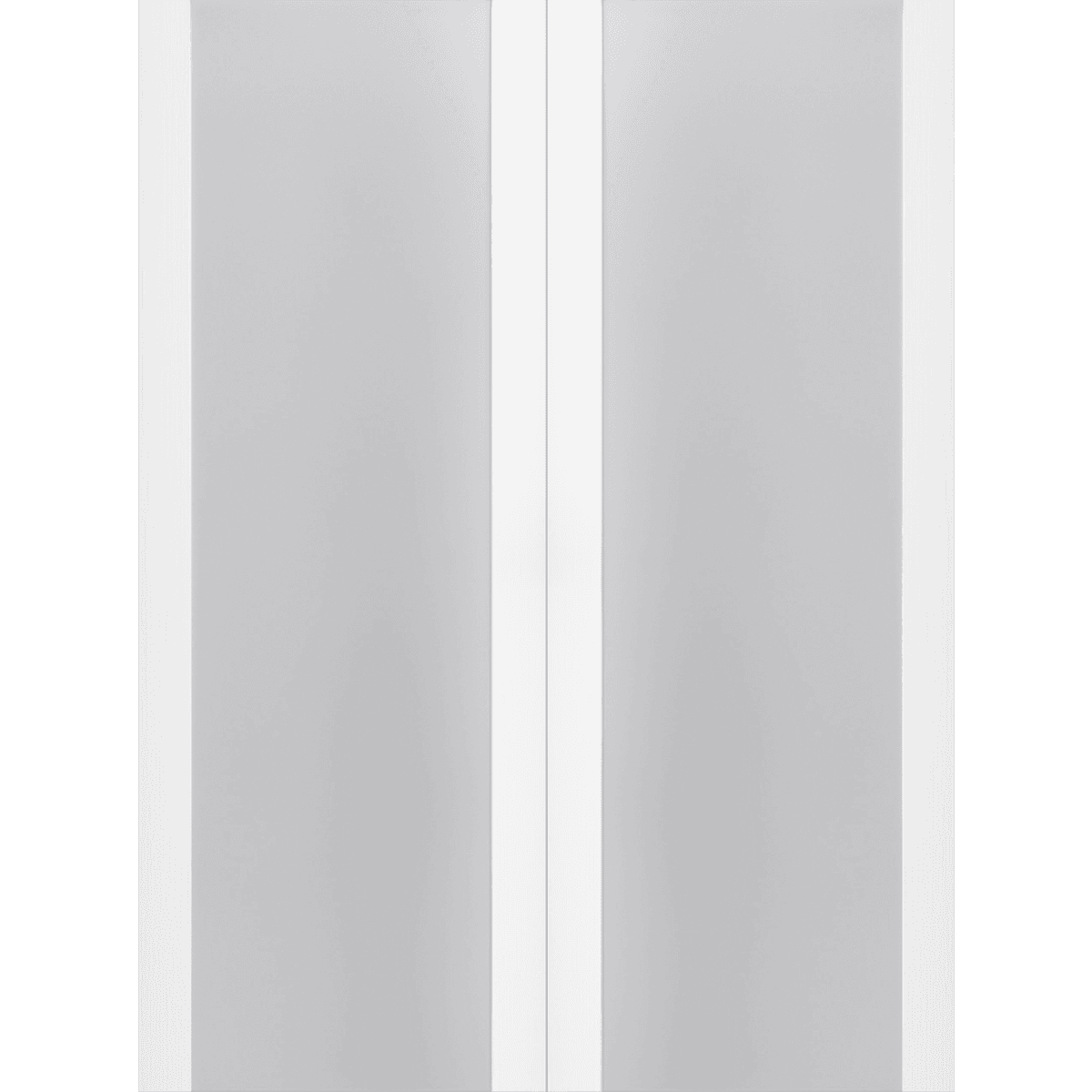 PALLADIO 202 VETRO BIANCO NOBLE BI-FOLD BELLDINNI MODERN INTERIOR DOOR - 4