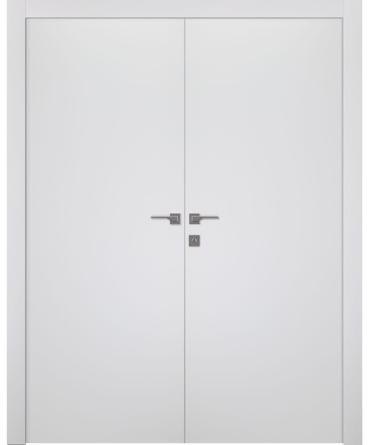 UNICA BIANCO NOBLE DOUBLE BELLDINNI MODERN INTERIOR DOOR - 1