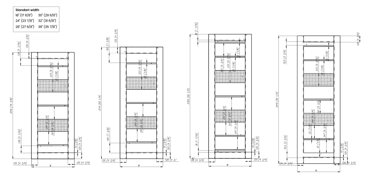 VITA VETRO BIANCO NOBLE DOUBLE POCKET BELLDINNI MODERN INTERIOR DOOR - 3