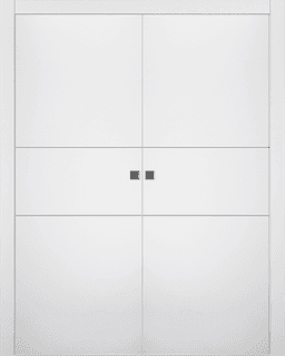 SMART PRO 2H POLAR WHITE DOUBLE POCKET BELLDINNI MODERN INTERIOR DOOR - 1