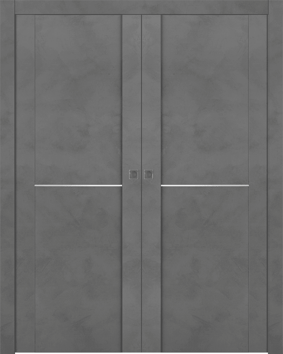 AVON 01 1H DARK URBAN DOUBLE POCKET DOORS BELLDINNI MODERN INTERIOR DOOR - 1