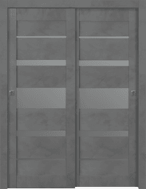 AVON 07-03 VETRO DARK URBAN BYPASS BELLDINNI MODERN INTERIOR DOOR - 1