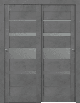 AVON 07-03 VETRO DARK URBAN BYPASS BELLDINNI MODERN INTERIOR DOOR - 1