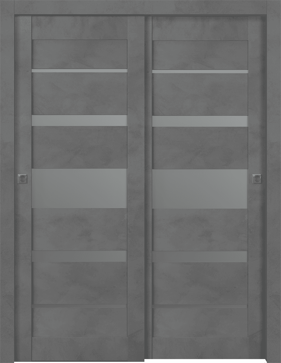 AVON 07-03 VETRO DARK URBAN BYPASS BELLDINNI MODERN INTERIOR DOOR - 1