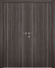 PALLADIO 2U GRAY OAK CLOSET BELLDINNI MODERN INTERIOR DOOR - 1