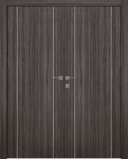 PALLADIO 2U GRAY OAK CLOSET BELLDINNI MODERN INTERIOR DOOR - 1