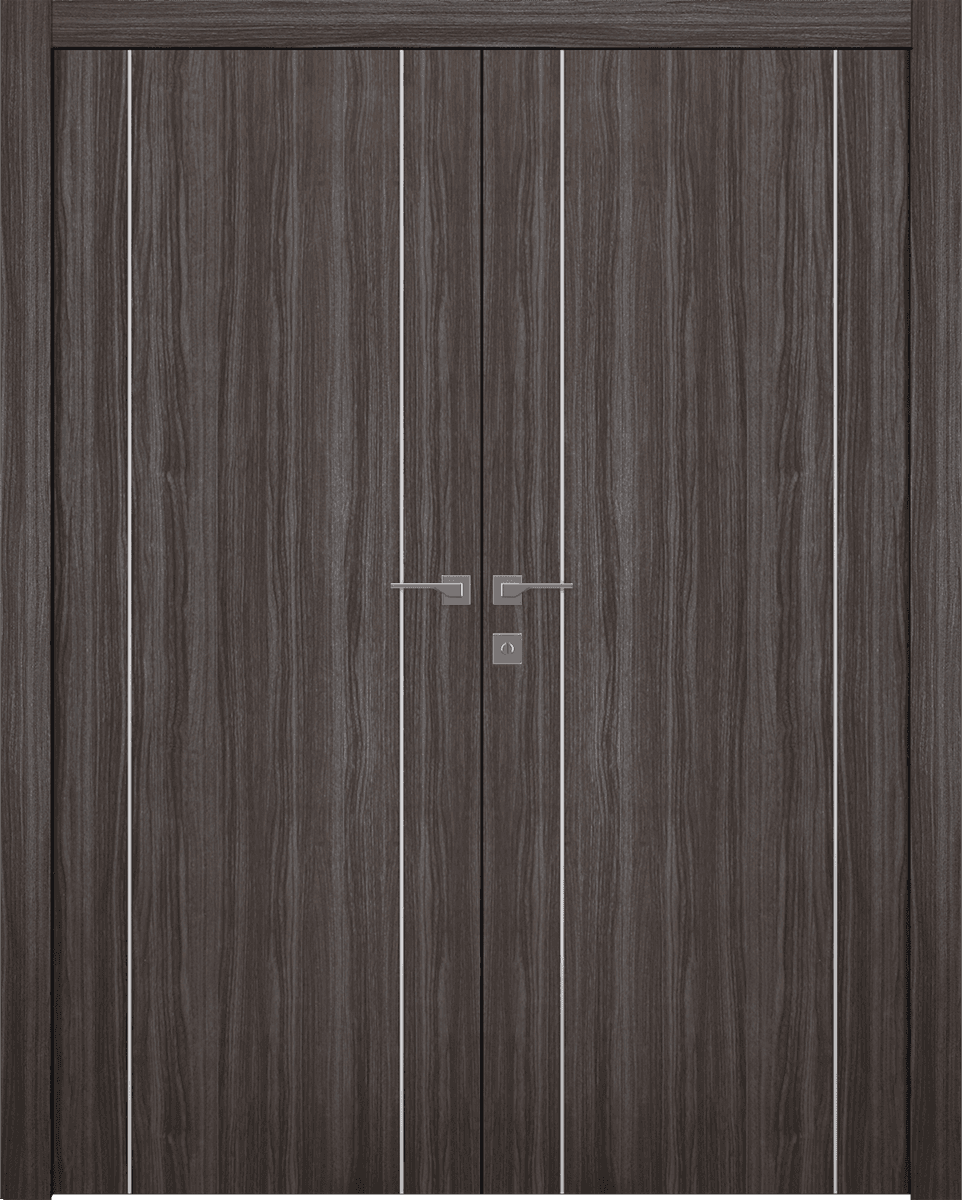 PALLADIO 2U GRAY OAK CLOSET BELLDINNI MODERN INTERIOR DOOR - 1