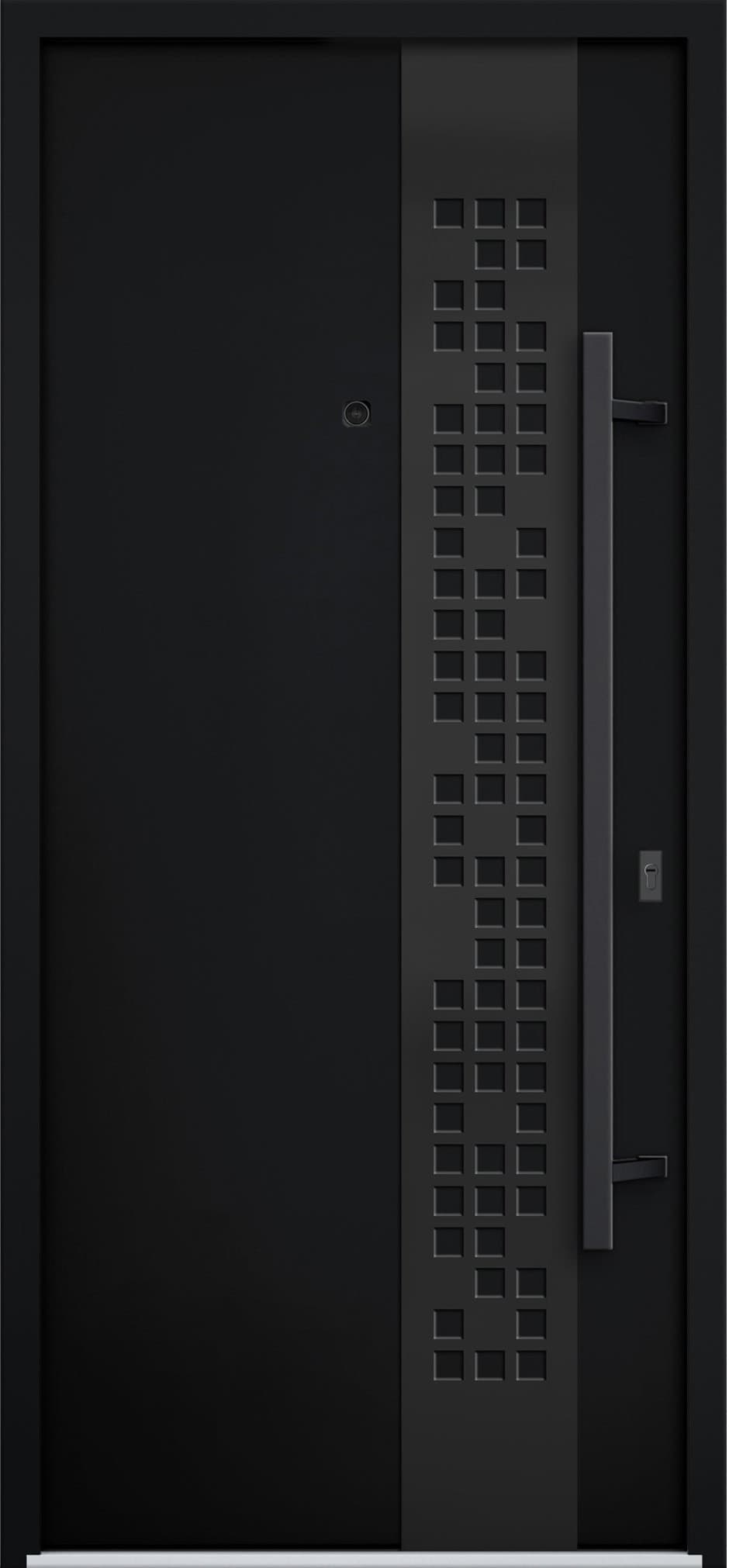 Single Modern Steel Exterior Door Deux 6078 8ft - 1