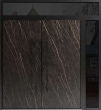 Double metal-aluminum modern exterior door Dekton 0118 - 5