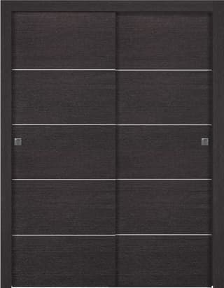 AVANTI 4H BLACK APRICOT BYPASS BELLDINNI MODERN INTERIOR DOOR