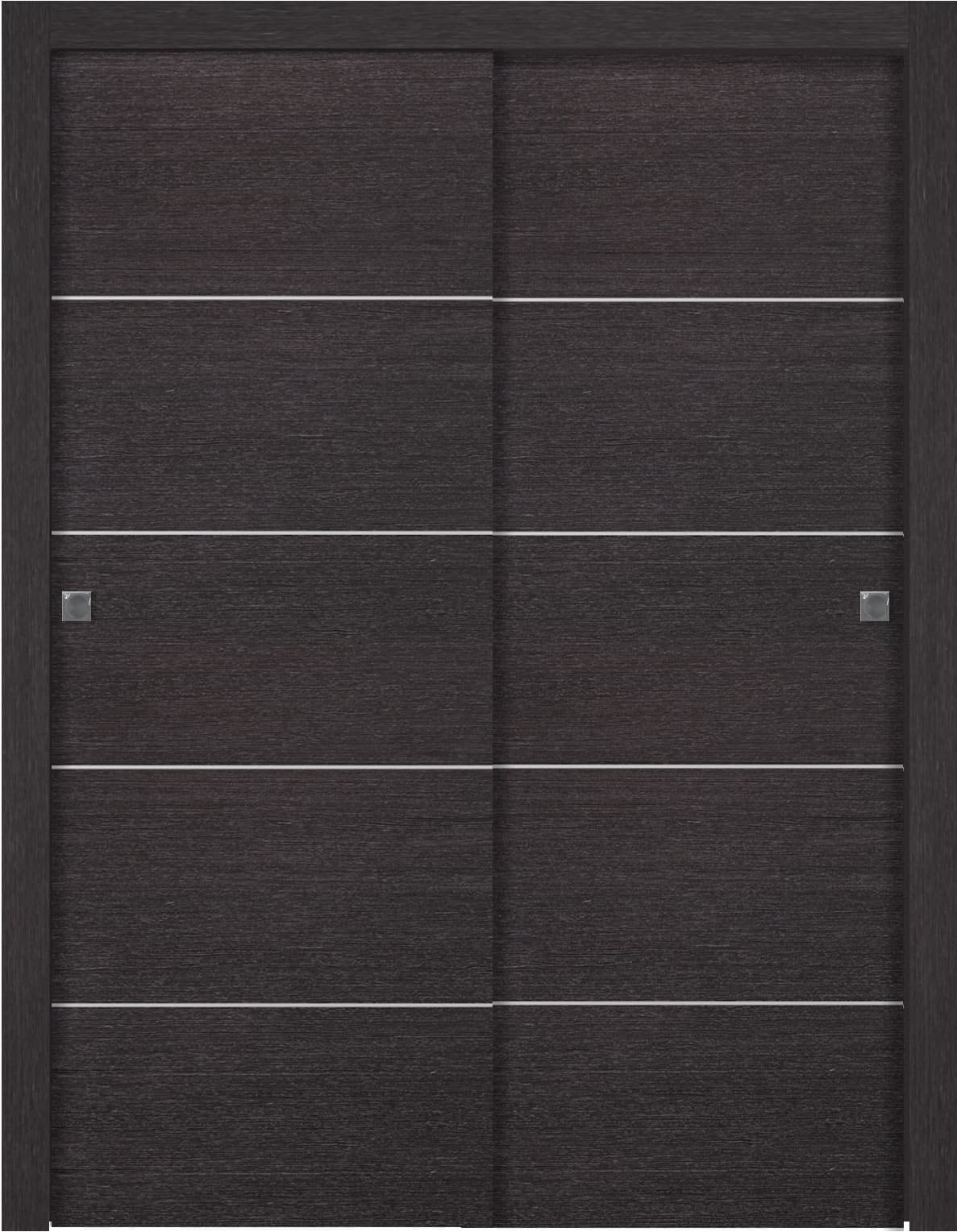 AVANTI 4H BLACK APRICOT BYPASS BELLDINNI MODERN INTERIOR DOOR