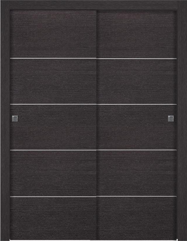 AVANTI 4H BLACK APRICOT BYPASS BELLDINNI MODERN INTERIOR DOOR