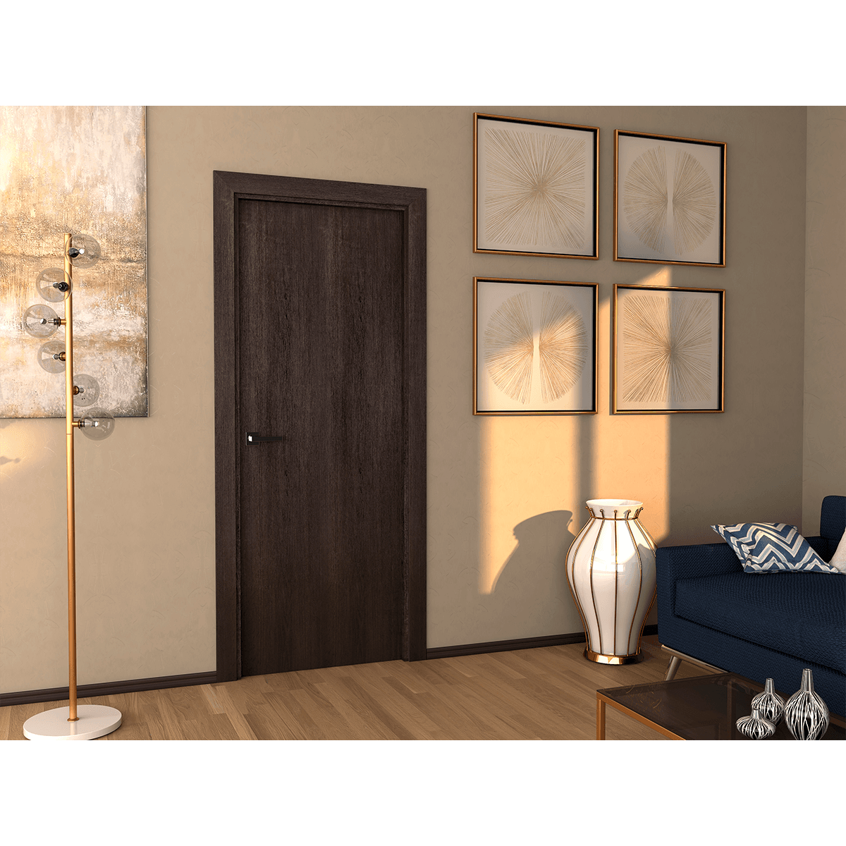OPTIMA VERALINGA OAK BYPASS BELLDINNI MODERN INTERIOR DOOR - 3