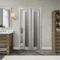AVON 207 VETRO RIBEIRA ASH BI-FOLD BELLDINNI MODERN INTERIOR DOOR - 2