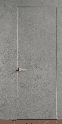 Primed Door Plastering Frameless Belldinni Modern Interior Door - 2