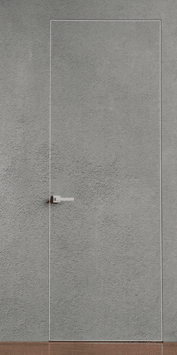 Primed Door Plastering Frameless Belldinni Modern Interior Door - 2