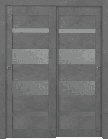 AVON 07-01 VETRO DARK URBAN BYPASS BELLDINNI MODERN INTERIOR DOOR - 1