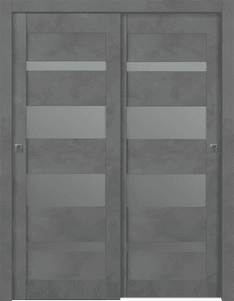 AVON 07-01 VETRO DARK URBAN BYPASS BELLDINNI MODERN INTERIOR DOOR - 1