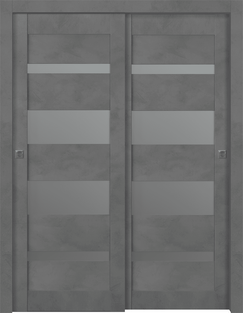 AVON 07-01 VETRO DARK URBAN BYPASS BELLDINNI MODERN INTERIOR DOOR - 1