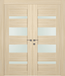 AVON 07-01 VETRO LOIRE ASH DOUBLE DOORS BELLDINNI MODERN INTERIOR DOOR - 1