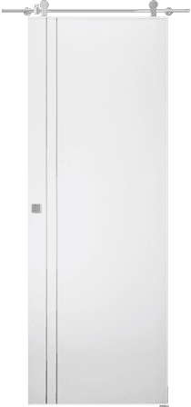 SMART PRO 2V POLAR WHITE DOUBLE BARN BELLDINNI MODERN INTERIOR DOOR - 1