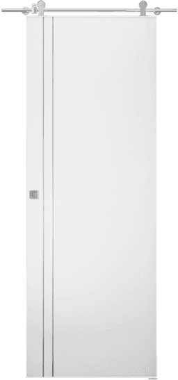 SMART PRO 2V POLAR WHITE DOUBLE BARN BELLDINNI MODERN INTERIOR DOOR - 1