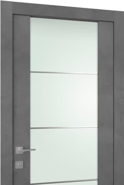 AVON 202 4H VETRO DARK URBAN DOUBLE BELLDINNI MODERN INTERIOR DOOR - 4