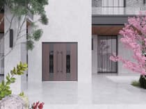 Double metal-aluminum modern exterior door Ronex 1205 8ft - 8