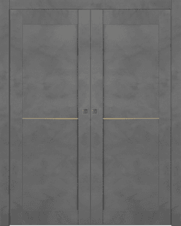 AVON 07 1H GOLD DARK URBAN DOUBLE POCKET BELLDINNI MODERN INTERIOR DOOR - 1