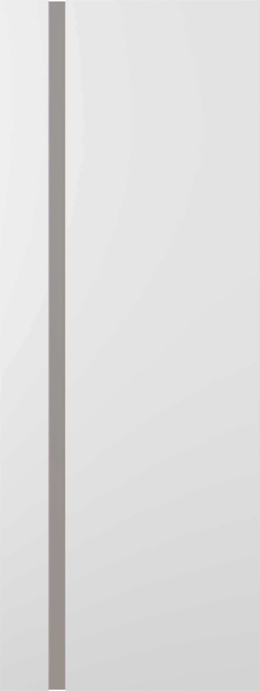 SMART PRO 208 VETRO POLAR WHITE SLAB BELLDINNI MODERN INTERIOR DOOR - 1