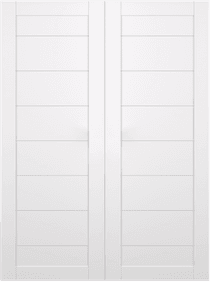 ERMI SNOW WHITE DOUBLE BARN BELLDINNI MODERN INTERIOR DOOR - 2