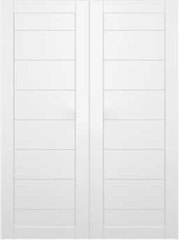 ERMI SNOW WHITE DOUBLE BARN BELLDINNI MODERN INTERIOR DOOR - 2