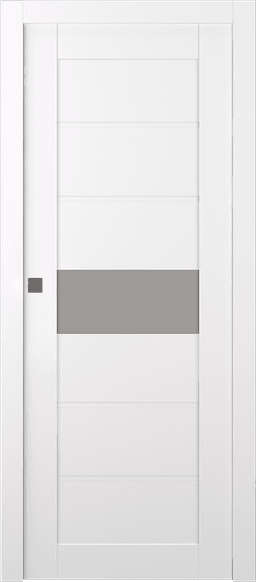EDNA VETRO SNOW WHITE POCKET BELLDINNI MODERN INTERIOR DOOR - 1