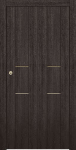 AVON 01 2H GOLD VERALINGA OAK BI-FOLD BELLDINNI MODERN INTERIOR DOOR - 1