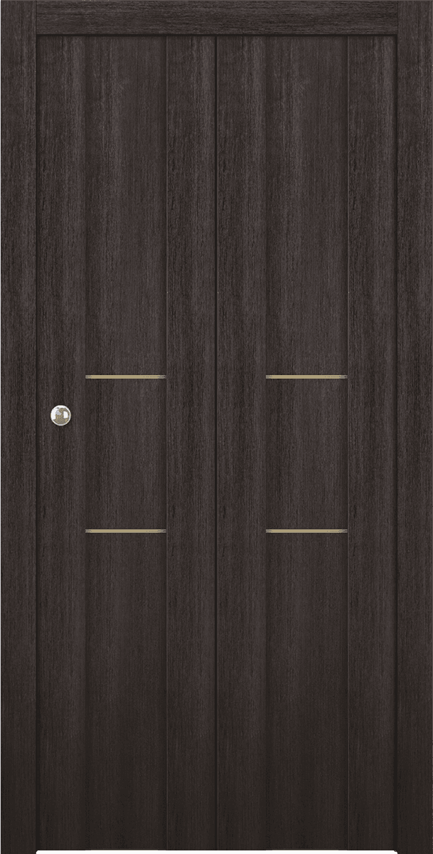 AVON 01 2H GOLD VERALINGA OAK BI-FOLD BELLDINNI MODERN INTERIOR DOOR - 1