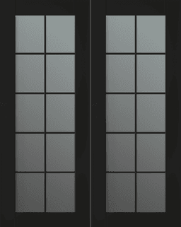 AVON 10 LITE VETRO BLACK MATTE DOUBLE INVISIBLE METAL FRAME BELLDINNI MODERN INTERIOR DOOR - 2