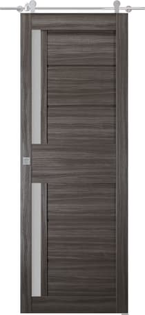ESTA VETRO GRAY OAK BARN BELLDINNI MODERN INTERIOR DOOR - 1