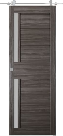 ESTA VETRO GRAY OAK BARN BELLDINNI MODERN INTERIOR DOOR - 1