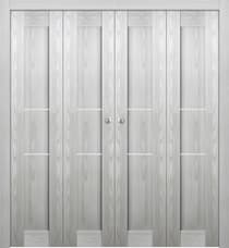 AVON 07 2H RIBEIRA ASH DOUBLE BI-FOLD BELLDINNI MODERN INTERIOR DOOR - 1