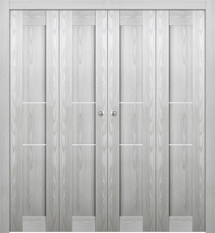 AVON 07 2H RIBEIRA ASH DOUBLE BI-FOLD BELLDINNI MODERN INTERIOR DOOR - 1