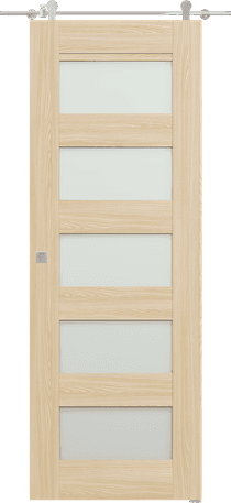 AVON 07-07 VETRO LOIRE ASH DOUBLE BARN DOORS BELLDINNI MODERN INTERIOR DOOR - 1
