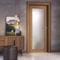 AVON 207 VETRO PECAN NUTWOOD BARN DOORS BELLDINNI MODERN INTERIOR DOOR - 2