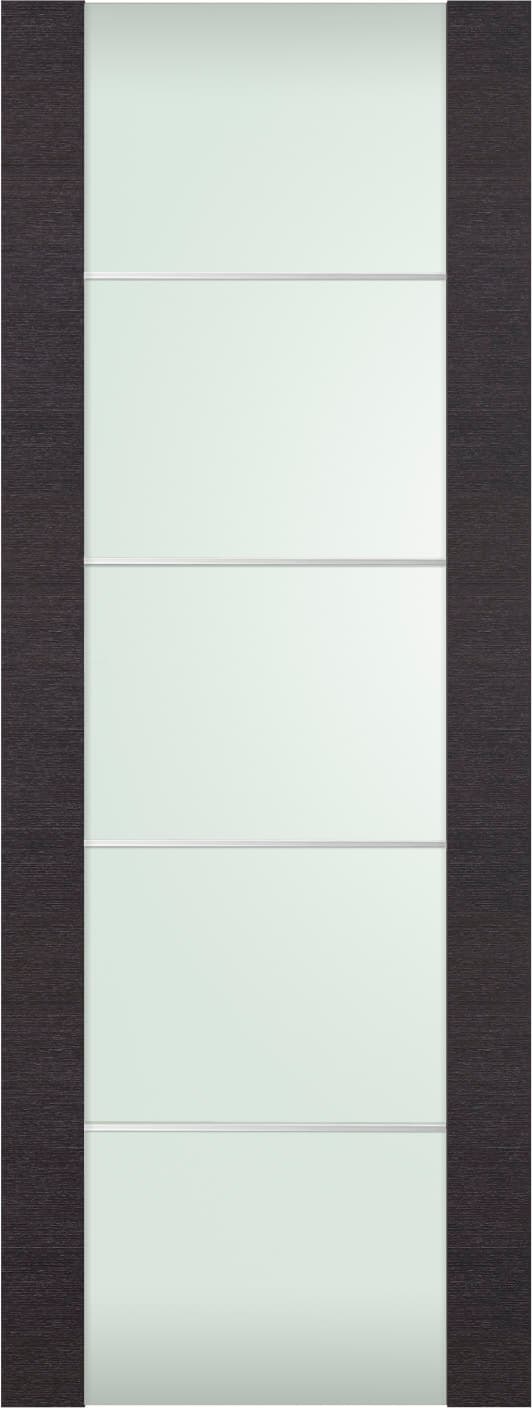 AVANTI 202 4H VETRO BLACK APRICOT SLAB BELLDINNI MODERN INTERIOR DOOR - 1