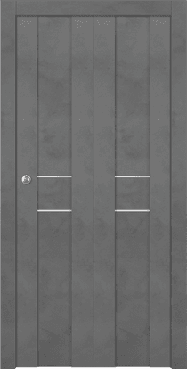 AVON 01 2HN DARK URBAN DOUBLE BI-FOLD BELLDINNI MODERN INTERIOR DOOR - 1