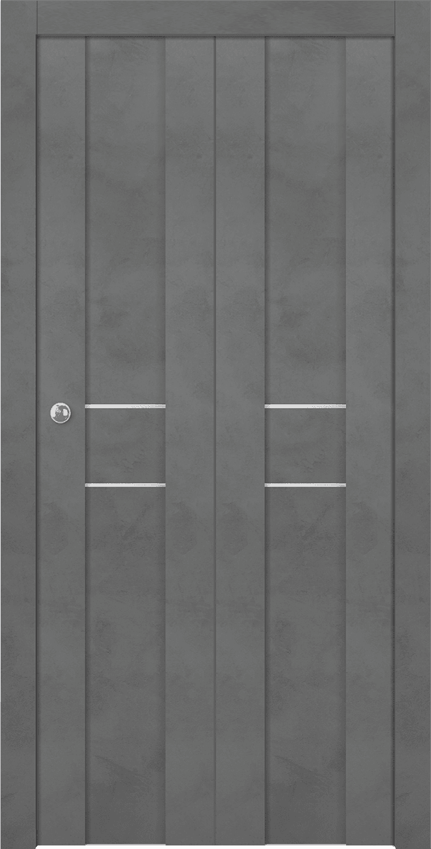 AVON 01 2HN DARK URBAN DOUBLE BI-FOLD BELLDINNI MODERN INTERIOR DOOR - 1