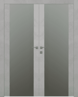 AVON 202 VETRO LIGHT URBAN DOUBLE BELLDINNI MODERN INTERIOR DOOR - 1