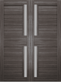 ESTA VETRO GRAY OAK DOUBLE BARN BELLDINNI MODERN INTERIOR DOOR - 2