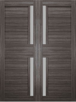 ESTA VETRO GRAY OAK DOUBLE BARN BELLDINNI MODERN INTERIOR DOOR - 2