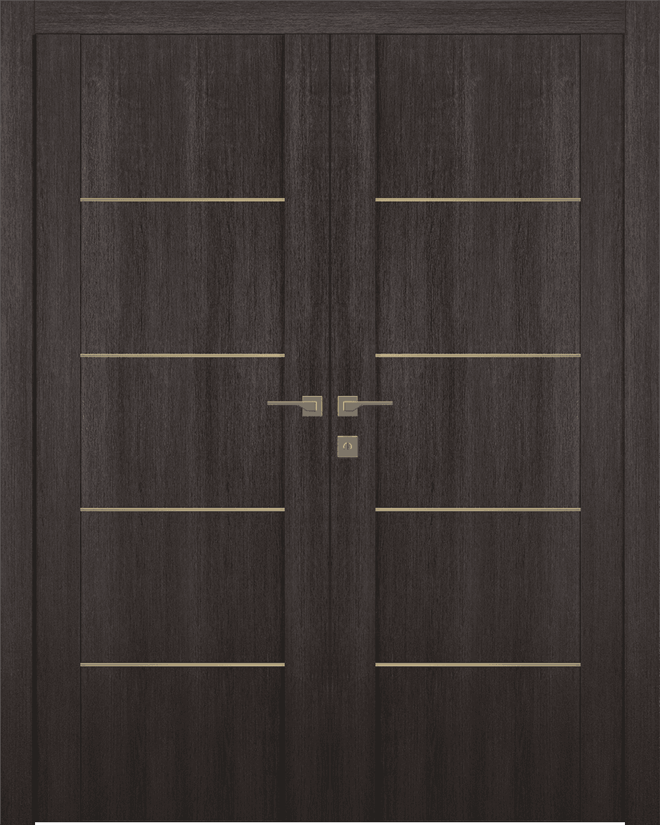 AVON 07 4H GOLD VERALINGA OAK DOUBLE BELLDINNI MODERN INTERIOR DOOR - 1