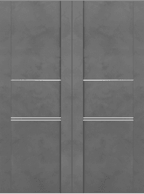 AVON 01 3H GOLD DARK URBAN DOUBLE BARN BELLDINNI MODERN INTERIOR DOOR - 2